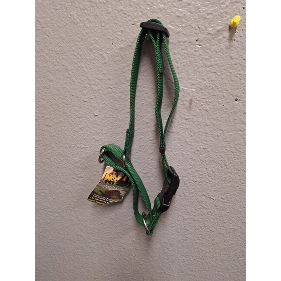 Martingale Big Dog Collar Premium ~ No Choke ~  L Nylon No Buckle Training green - Picture 2 of 5